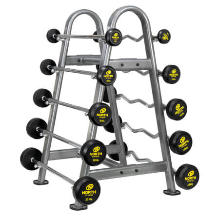 ชุดบาร์เบล NORTH FITNESS รุ่น MD3009 RUBBER COATED ครบชุด 150 กก._1